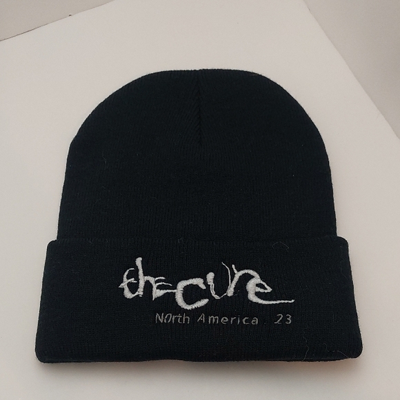 The Cure North America Tour 2023 Black Beanie Hat - Picture 2 of 5